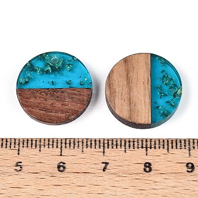 Resin & Walnut Wood Pendants RESI-T057-39E-1