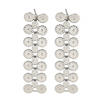 Non-Tarnish 304 Stainless Steel Stud Earrings EJEW-S229-08P-1