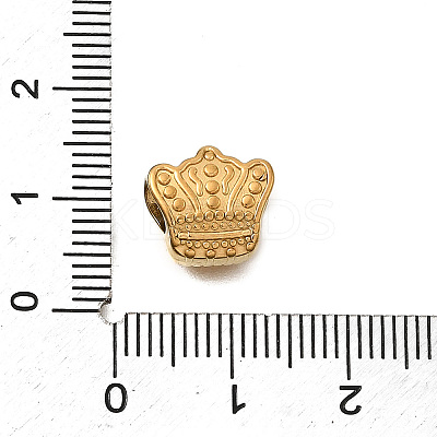 Crown 304 Stainless Steel European Beads STAS-Z160-13G-1