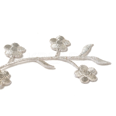 Plum Blossom Shape Appliques PATC-WH0007-11A-1