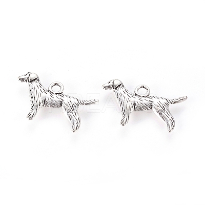 Tibetan Style Alloy Puppy Pendants X-LF9881Y-1