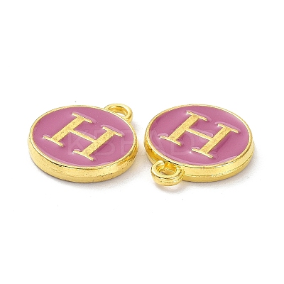 Golden Plated Alloy Enamel Charms ENAM-XCP0001-13H-1