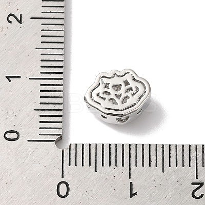Brass Micro Pave Clear Cubic Zirconia Beads KK-G503-10P-1