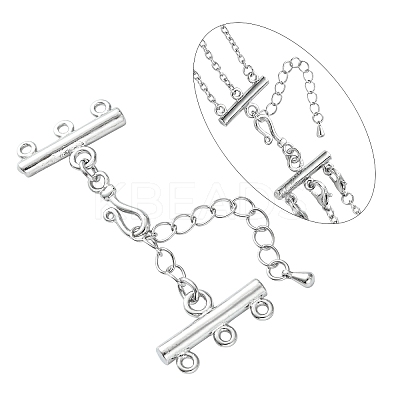 Brass Chain Extender and Lobster Claw Clasps KK-E259-N-NR-1