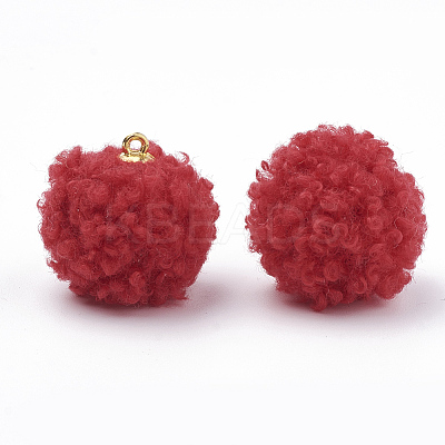 Handmade Cloth Fabric Covered Pendants LS-WOVE-N006-16G-1