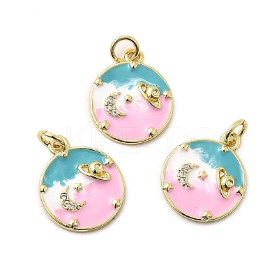Rack Plating Brass Pendants KK-A268-24G-1