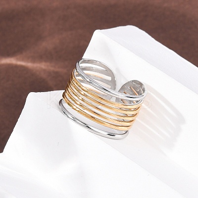 304 Stainless Steel Cuff Open Rings RJEW-H266-04B-GP-1