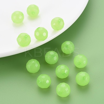 Imitation Jelly Acrylic Beads MACR-S373-97B-E06-1