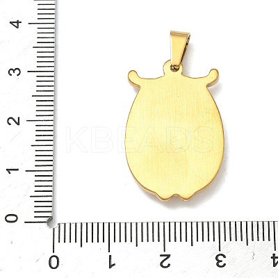 304 Stainless Steel Pendants STAS-F336-09G-02-1