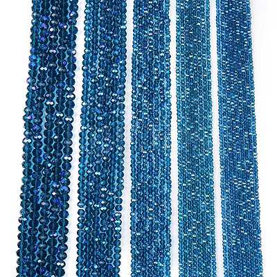 Electroplate Glass Beads Strands EGLA-A044-T4mm-L27-1