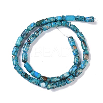 Dyed Synthetic Imperial Jasper Beads Strands G-P529-B01-01-1