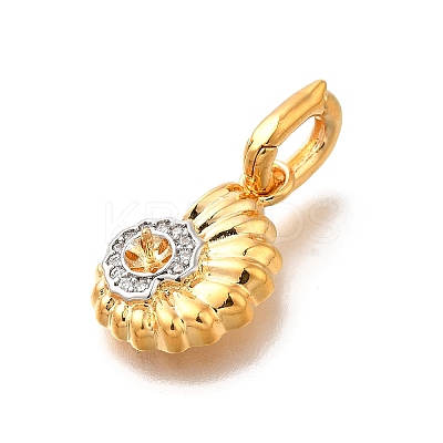 Brass Micro Pave Cubic Zirconia Pendants LS-KK-S517-01C-G-1