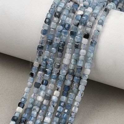 Natural Devil Blue Aquamarine Beads Strands G-NH0073-C01-3mm-1