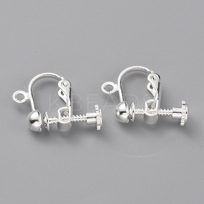 Brass Clip-on Earring Findings KK-Z007-21S-1