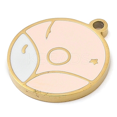 304 Stainless Steel Pendants STAS-F315-09G-05-1