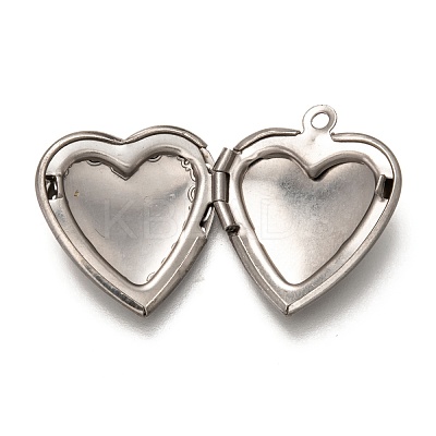 Non-Tarnish 316 Stainless Steel Locket Pendants STAS-O135-06P-1