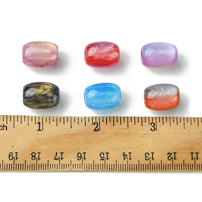 30Pcs 3 Styles Resin European Beads RESI-FS0001-71-1