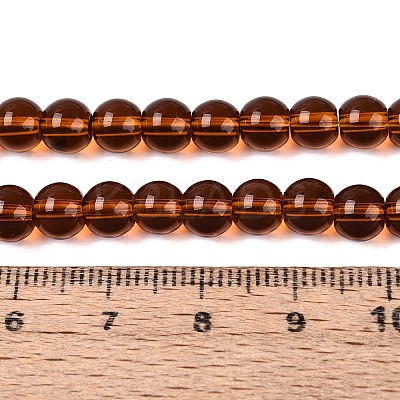 Transparent Glass Beads Strands GLAA-T032-T6mm-30-1
