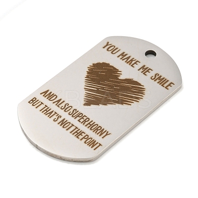 Non-Tarnish Valentine's Day 201 Stainless Steel Pendants STAS-L079-02P-07-1