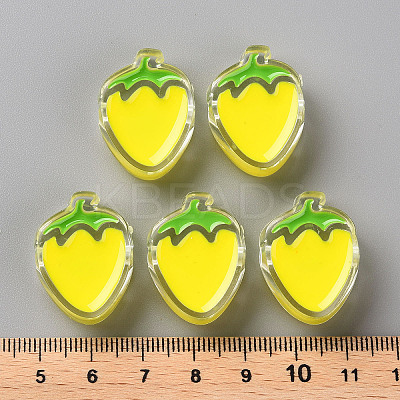 Transparent Enamel Acrylic Beads LS-TACR-S155-003H-1