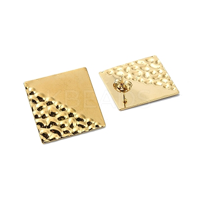 Ion Plating(IP) 201 Stainless Steel Stud Earrings EJEW-K270-26G-1
