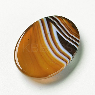 Natural Striped Agate/Banded Agate Cabochons X-G-F296-02-30x40mm-1