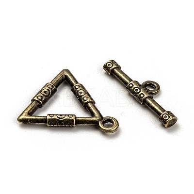 Tibetan Style Alloy Toggle Clasps LS-TIBE-EA9149Y-AB-FF-1