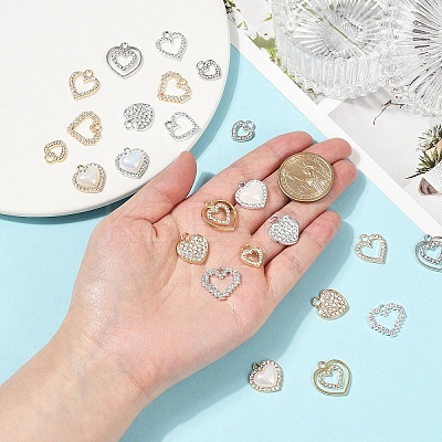 24Pcs 12 Styles Alloy Charms FIND-YW0006-77-1