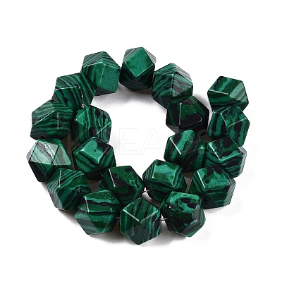 Synthetic Malachite Dyed Beads Strands G-T38-29-1