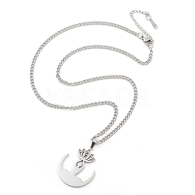 Non-Tarnish 304 Stainless Steel Pendant Necklaces LS-NJEW-P306-05P-1