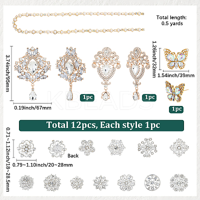 DIY Flower Bouquet Decoration Kits DIY-SP0006-59G-1