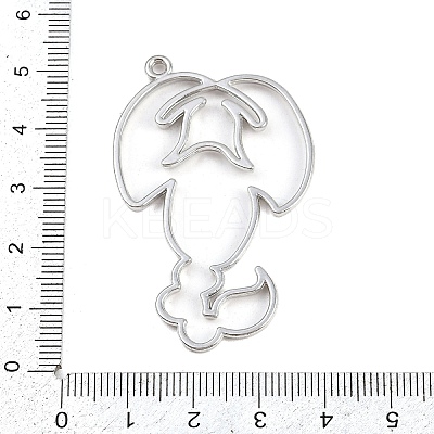 Zinc Alloy Open Back Bezel Pendants PALLOY-D580-05P-B-1