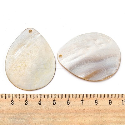 Natural Freshwater Shell Pendants BSHE-Z005-10-1