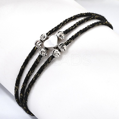 Polyester Multi-Strand Bracelets FB-CBA983F-02P-05-1