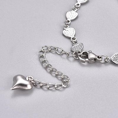 Tarnish Resistant 304 Stainless Steel Bracelet Making STAS-L248-004P-1