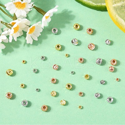 20Pcs Brass Spacer Beads KK-YW0003-18A-P-1