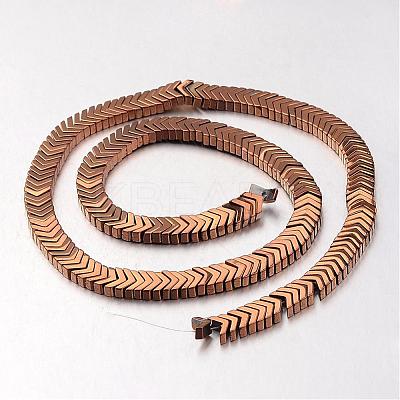 Electroplate Non-magnetic Synthetic Hematite Bead Strands G-F300-19-08-1