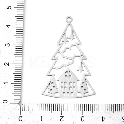 Christmas 201 Stainless Steel Pendants STAS-C156-01G-P-1