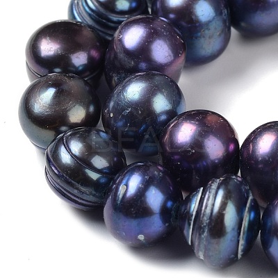 Natural Cultured Freshwater Pearl Dyed Beads Strands PEAR-P005-03A-01-1