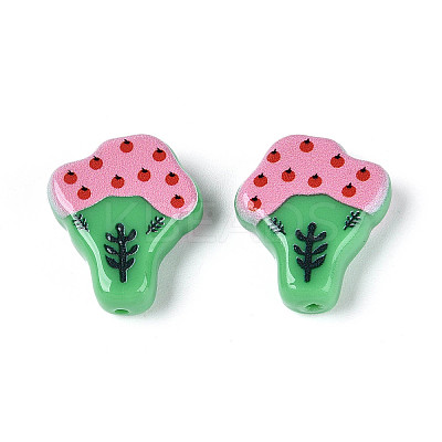 Printed Opaque Resin Beads RESI-N043-20B-1