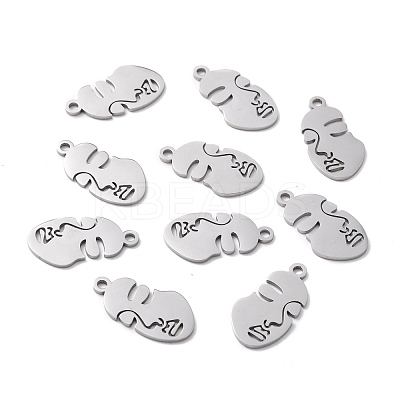 Tarnish Resistant 304 Stainless Steel Pendants STAS-F271-09B-P-1