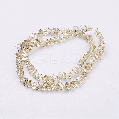 Electroplate Glass Beads Strands EGLA-J145-6mm-PL05-1