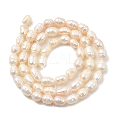 Natural Cultured Freshwater Pearl Beads Strands PEAR-I007-01Q-01B-1