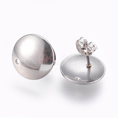 Tarnish Resistant 304 Stainless Steel Stud Earring Findings LS-STAS-G178-03P-13mm-1