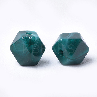 Acrylic Beads X-OACR-T007-09M-1