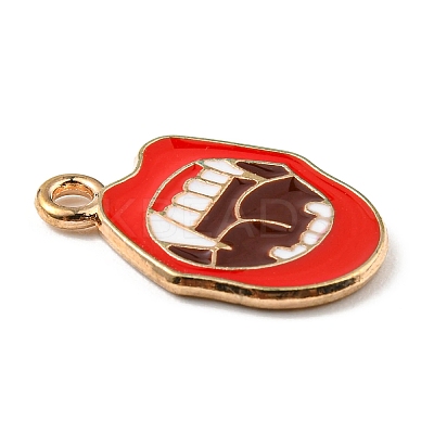 Alloy Enamel Pendants ENAM-G218-A03-1
