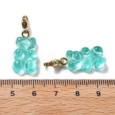 Bear Resin Pendant Decorations STAS-M092-01G-10-1