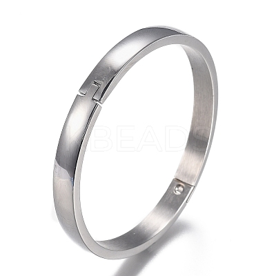 Tarnish Resistant 304 Stainless Steel Bangles STAS-I166-36B-1