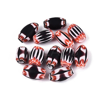 Handmade Millefiori Glass Barrel Beads LS-LA-N002-09A-1