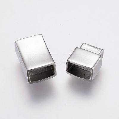 Tarnish Resistant 304 Stainless Steel Bayonet Clasps STAS-F122-37P-1